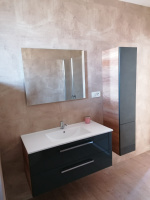 Koupelna s vinylem BUKOMA travertine